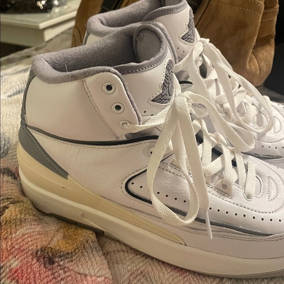 Jordan White High-Top Athletic Shoes - Picture 6 of 8